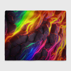 Плед Neon rainbow lava