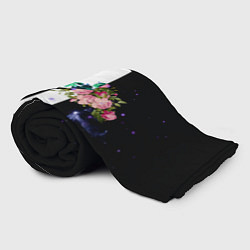 Плед флисовый BTS Flowers In Space, цвет: 3D-велсофт — фото 2