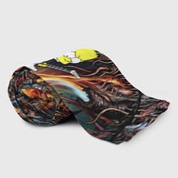 Плед флисовый Барт Симпсон - соло на гитаре, цвет: 3D-велсофт — фото 2