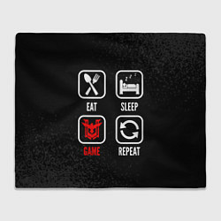 Плед Eat, sleep, Free Fire, repeat