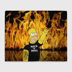 Плед Homer Simpson - Rock n Roll!