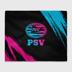 Плед флисовый PSV - neon gradient, цвет: 3D-велсофт