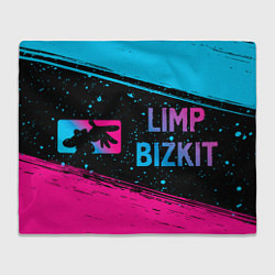 Плед Limp Bizkit - neon gradient: надпись и символ