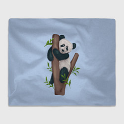 Плед Забавная панда на дереве
