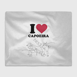 Плед флисовый I love Capoeira Battle line graph, цвет: 3D-велсофт