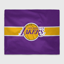 Плед флисовый LA Lakers NBA, цвет: 3D-велсофт
