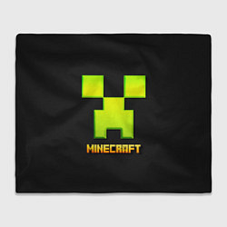 Плед Minecraft: neon logo