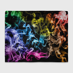 Плед флисовый Эйфория в дыму, цвет: 3D-велсофт