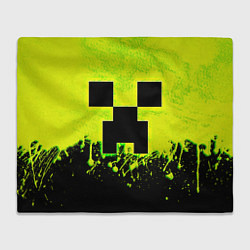 Плед флисовый Creeper neon, цвет: 3D-велсофт