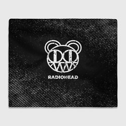 Плед Radiohead с потертостями на темном фоне