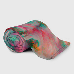 Плед флисовый Абстрактные переливающиеся краски, цвет: 3D-велсофт — фото 2