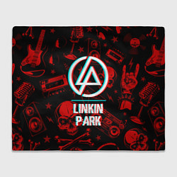 Плед Linkin Park rock glitch