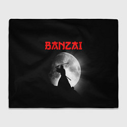 Плед флисовый Banzai - самурай, цвет: 3D-велсофт