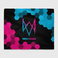 Плед Watch Dogs - neon gradient