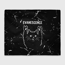 Плед Группа Evanescence и рок кот