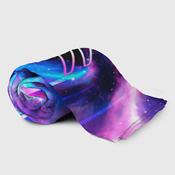 Плед флисовый Citroen неоновый космос, цвет: 3D-велсофт — фото 2