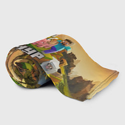 Плед флисовый Тимур Minecraft, цвет: 3D-велсофт — фото 2