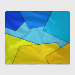 Плед флисовый Простой геометрический фон, цвет: 3D-велсофт