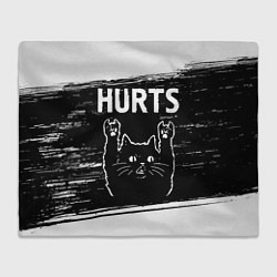 Плед Группа Hurts и рок кот