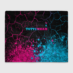 Плед Tottenham - neon gradient: символ сверху