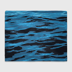 Плед флисовый Волны Камуфляж, цвет: 3D-велсофт