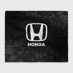 Плед Honda с потертостями на темном фоне