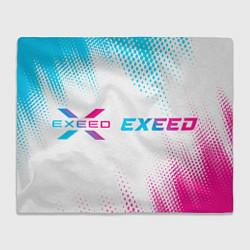 Плед Exeed neon gradient style: надпись и символ