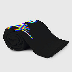 Плед флисовый Stray glitch logo, цвет: 3D-велсофт — фото 2
