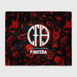 Плед Pantera rock glitch