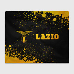 Плед Lazio - gold gradient: надпись и символ