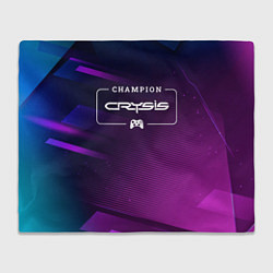 Плед Crysis gaming champion: рамка с лого и джойстиком