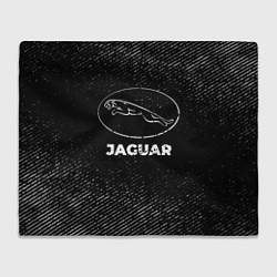 Плед Jaguar с потертостями на темном фоне