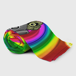 Плед флисовый Зомби в распираторе, цвет: 3D-велсофт — фото 2
