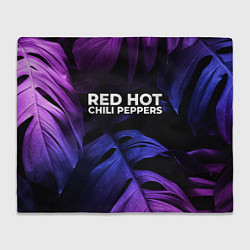 Плед Red Hot Chili Peppers neon monstera