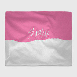 Плед Stray Kids pink and white