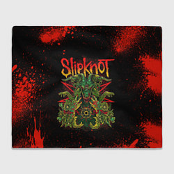 Плед флисовый Slipknot satan, цвет: 3D-велсофт