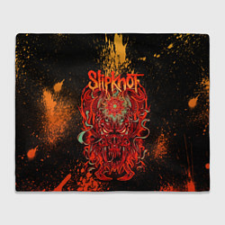 Плед флисовый Slipknot - red monster, цвет: 3D-велсофт