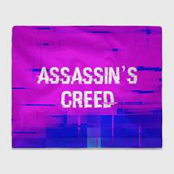 Плед Assassins Creed glitch text effect: надпись и симв