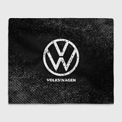 Плед Volkswagen с потертостями на темном фоне