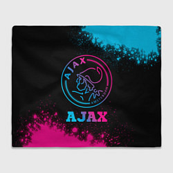 Плед флисовый Ajax - neon gradient, цвет: 3D-велсофт