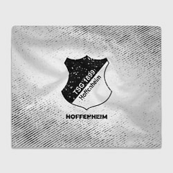 Плед Hoffenheim с потертостями на светлом фоне