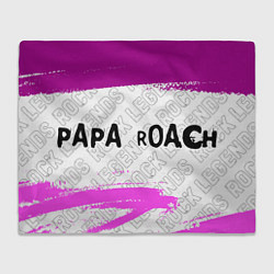 Плед Papa Roach rock legends: надпись и символ