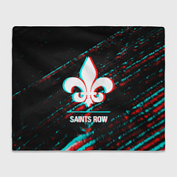 Плед Saints Row в стиле glitch и баги графики на темном