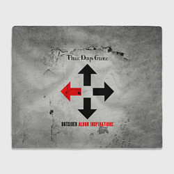 Плед флисовый Outsider Album Inspirations - Three Days Grace, цвет: 3D-велсофт