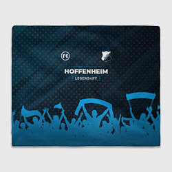 Плед флисовый Hoffenheim legendary форма фанатов, цвет: 3D-велсофт