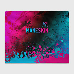 Плед Maneskin - neon gradient: символ сверху
