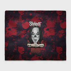Плед флисовый Slipknot dark red, цвет: 3D-велсофт