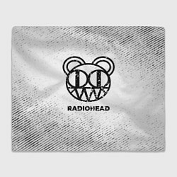 Плед Radiohead с потертостями на светлом фоне