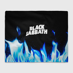 Плед Black Sabbath blue fire