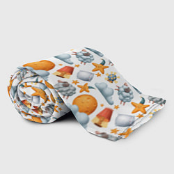 Плед флисовый Сон - барашки и подушки, цвет: 3D-велсофт — фото 2